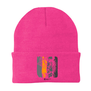 Fishing Grunge Bars Embroidered Beanie